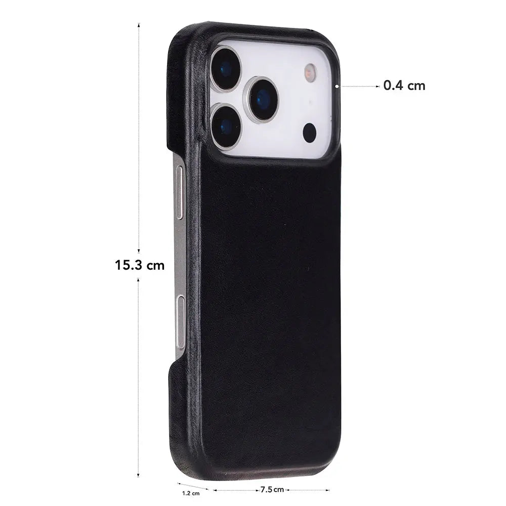 iPhone 17 Pro Full-Grain Leather Slim Case MagSafe – Ultimate Jacket Series