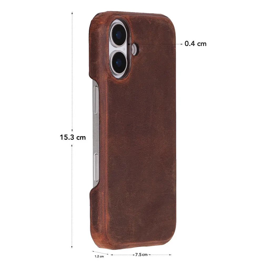 iPhone 17 Full-Grain Leather Slim Case MagSafe – Ultimate Jacket Series