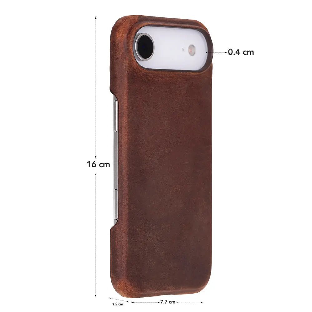 iPhone 17 Air Full-Grain Leather Slim Case MagSafe – Ultimate Jacket Series