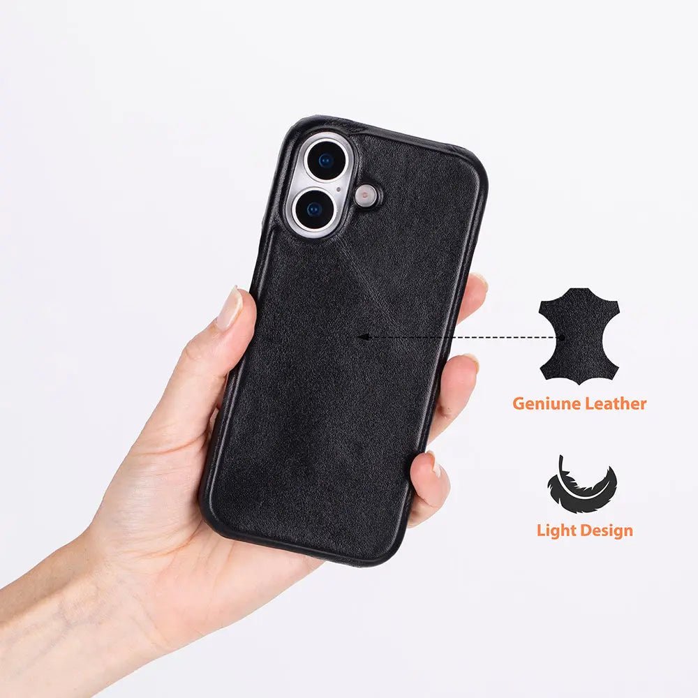 iPhone 17 Full-Grain Leather Slim Case MagSafe – Ultimate Jacket Series