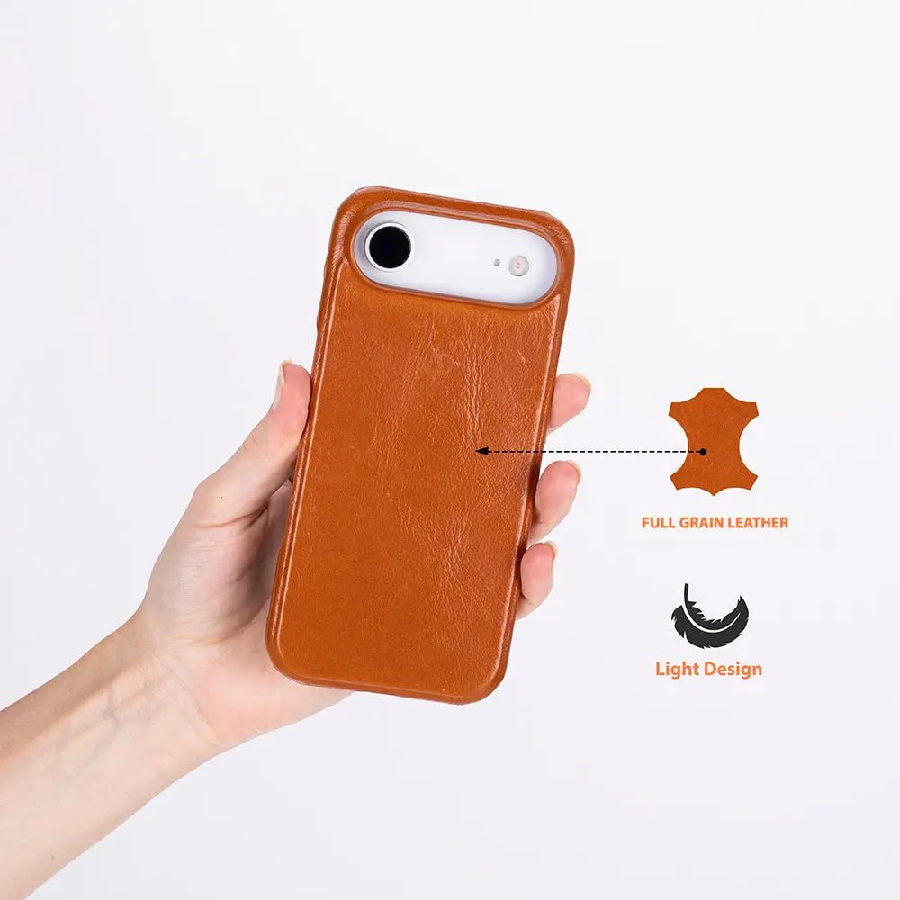 iPhone 17 Air Full-Grain Leather Slim Case MagSafe – Ultimate Jacket Series