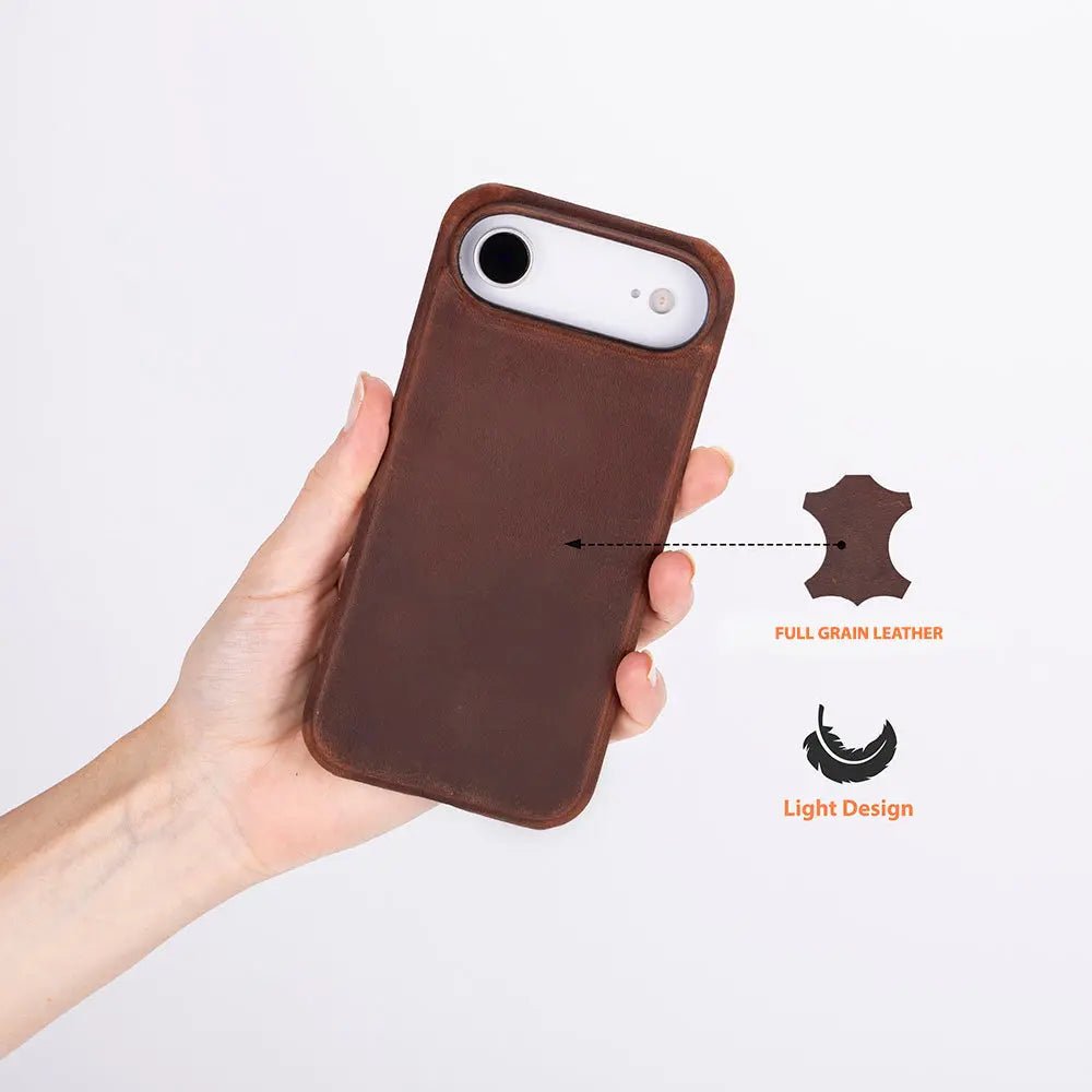 iPhone 17 Air Full-Grain Leather Slim Case MagSafe – Ultimate Jacket Series