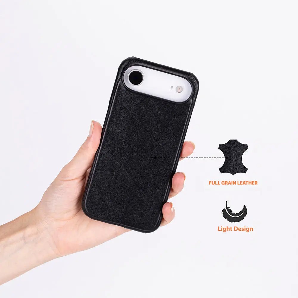 iPhone 17 Air Full-Grain Leather Slim Case MagSafe – Ultimate Jacket Series