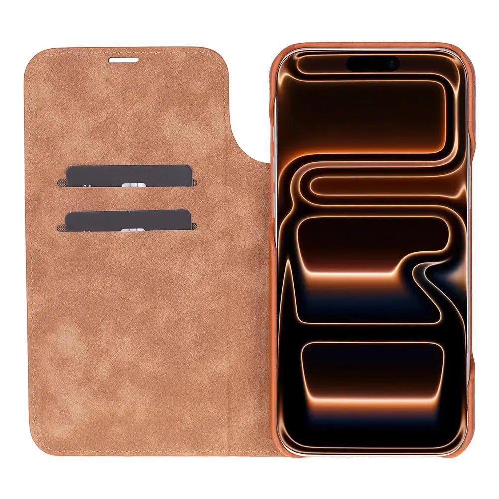 iPhone 17 Pro Genuine Leather Folio Case – Sonat Series
