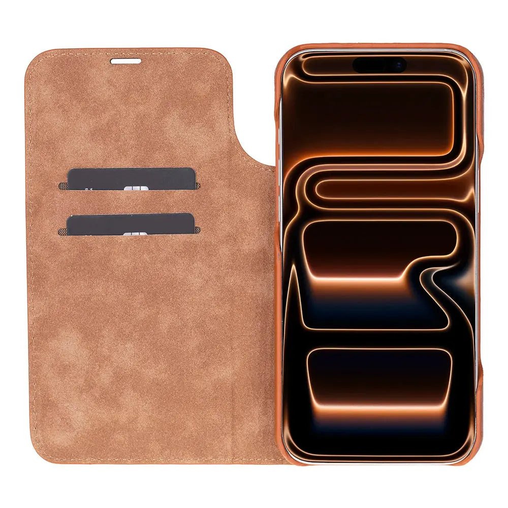 iPhone 17 Pro Genuine Leather Folio Case – Sonat Series