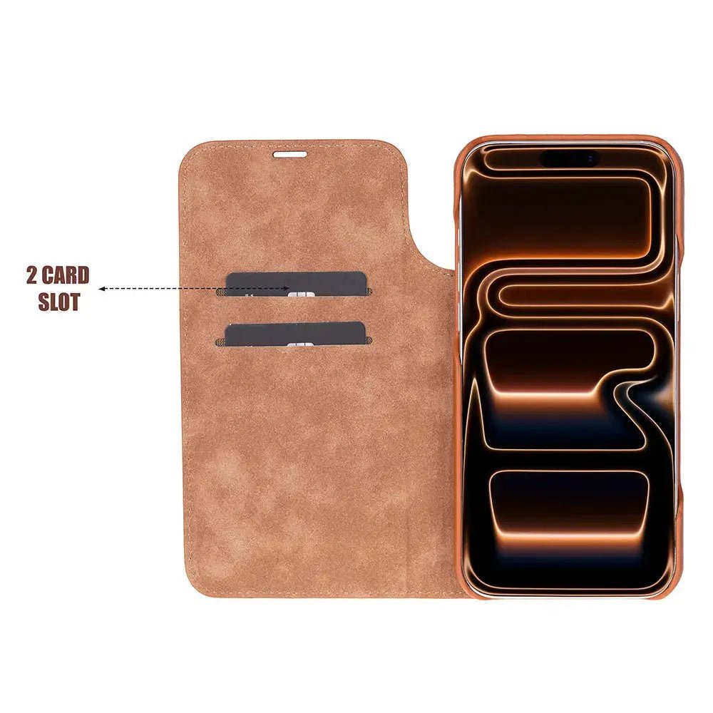 iPhone 17 Pro Genuine Leather Folio Case – Sonat Series