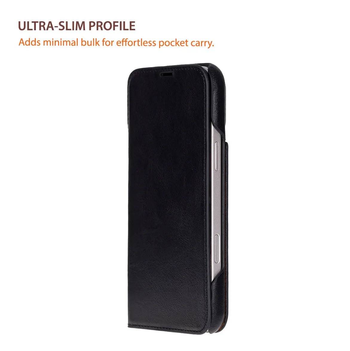 iPhone 17 Pro Max Genuine Leather Folio Case – Sonat Series
