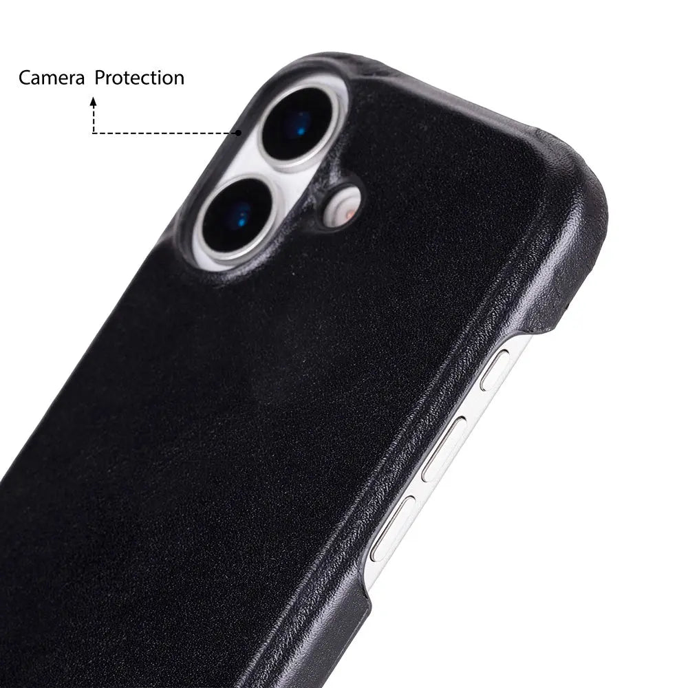 iPhone 17 Full-Grain Leather Slim Case MagSafe – Ultimate Jacket Series