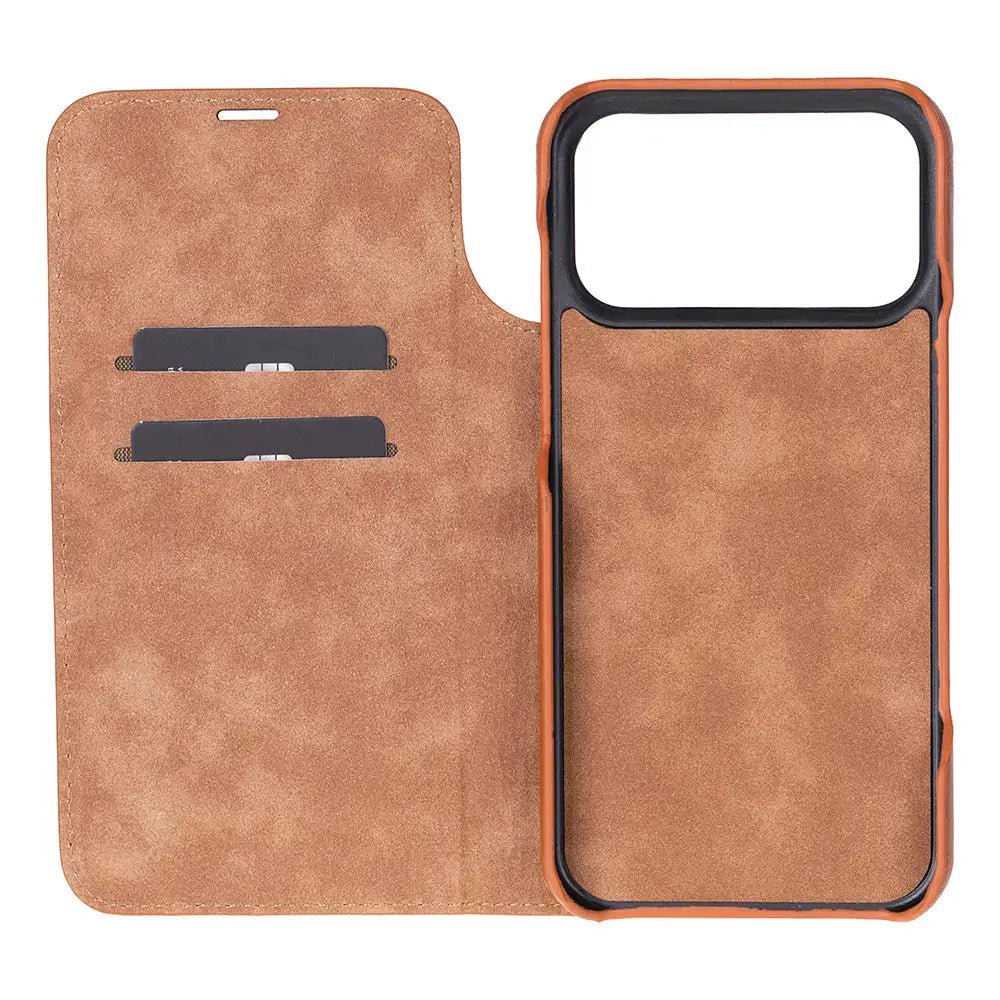 iPhone 17 Pro Genuine Leather Folio Case – Sonat Series