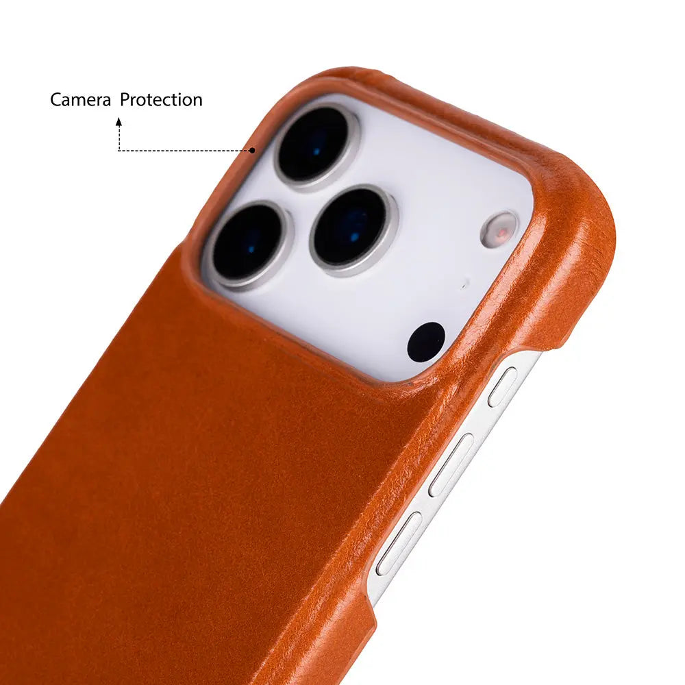 iPhone 17 Pro Full-Grain Leather Slim Case MagSafe – Ultimate Jacket Series