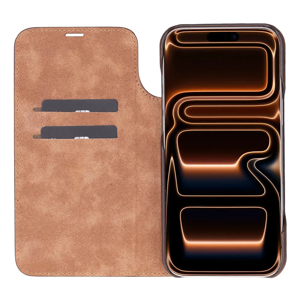 iPhone 17 Pro Max Genuine Leather Folio Case – Sonat Series