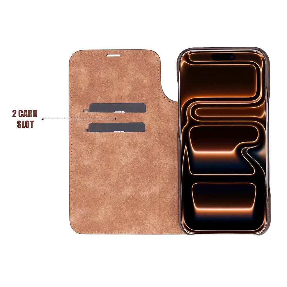 iPhone 17 Pro Genuine Leather Folio Case – Sonat Series