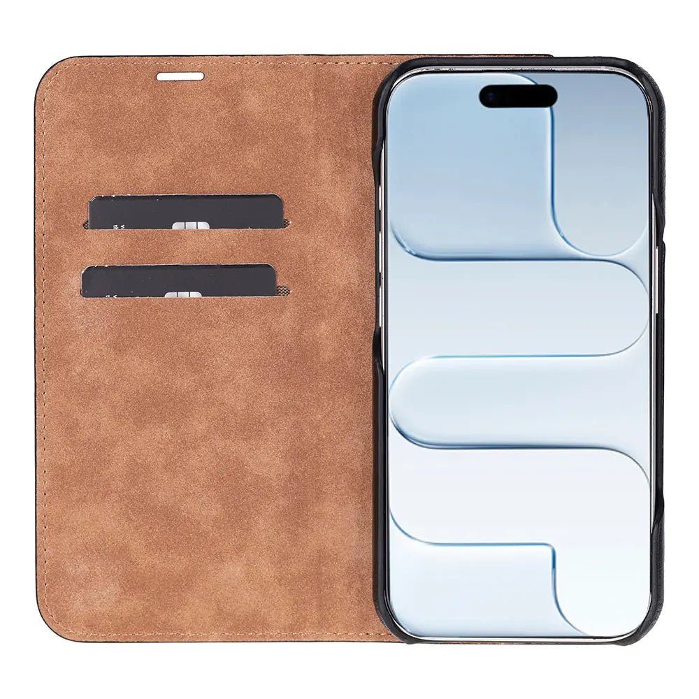 iPhone 17 Genuine Leather Folio Case – Sonat Series