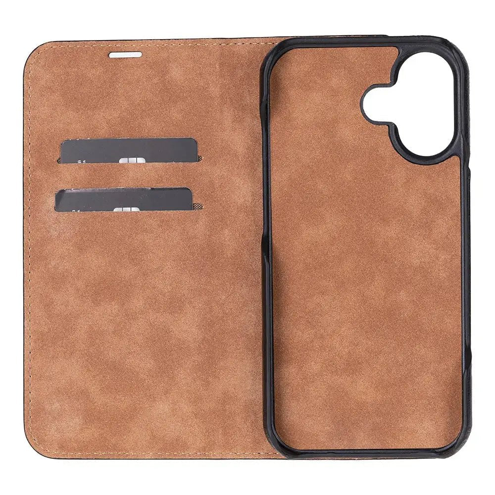 iPhone 17 Genuine Leather Folio Case – Sonat Series