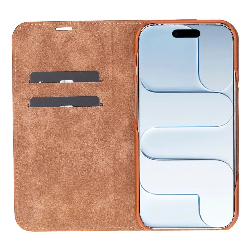 iPhone 17 Genuine Leather Folio Case – Sonat Series