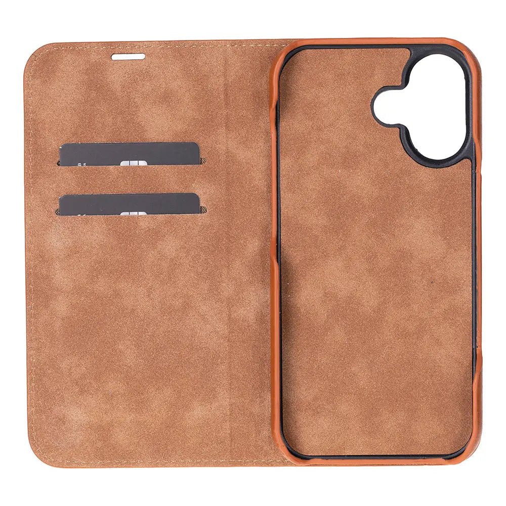 iPhone 17 Genuine Leather Folio Case – Sonat Series