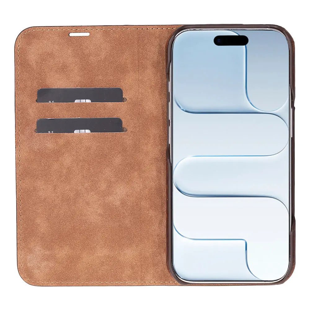 iPhone 17 Air Genuine Leather Folio Case – Sonat Series