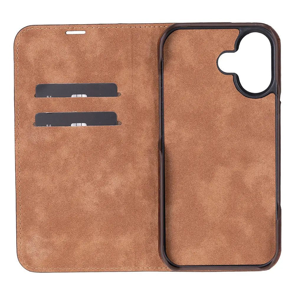 iPhone 17 Genuine Leather Folio Case – Sonat Series