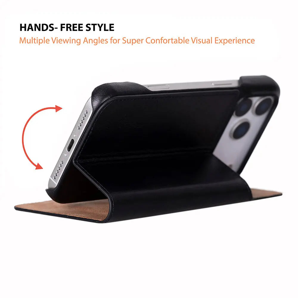 iPhone 17 Pro Genuine Leather Folio Case – Sonat Series