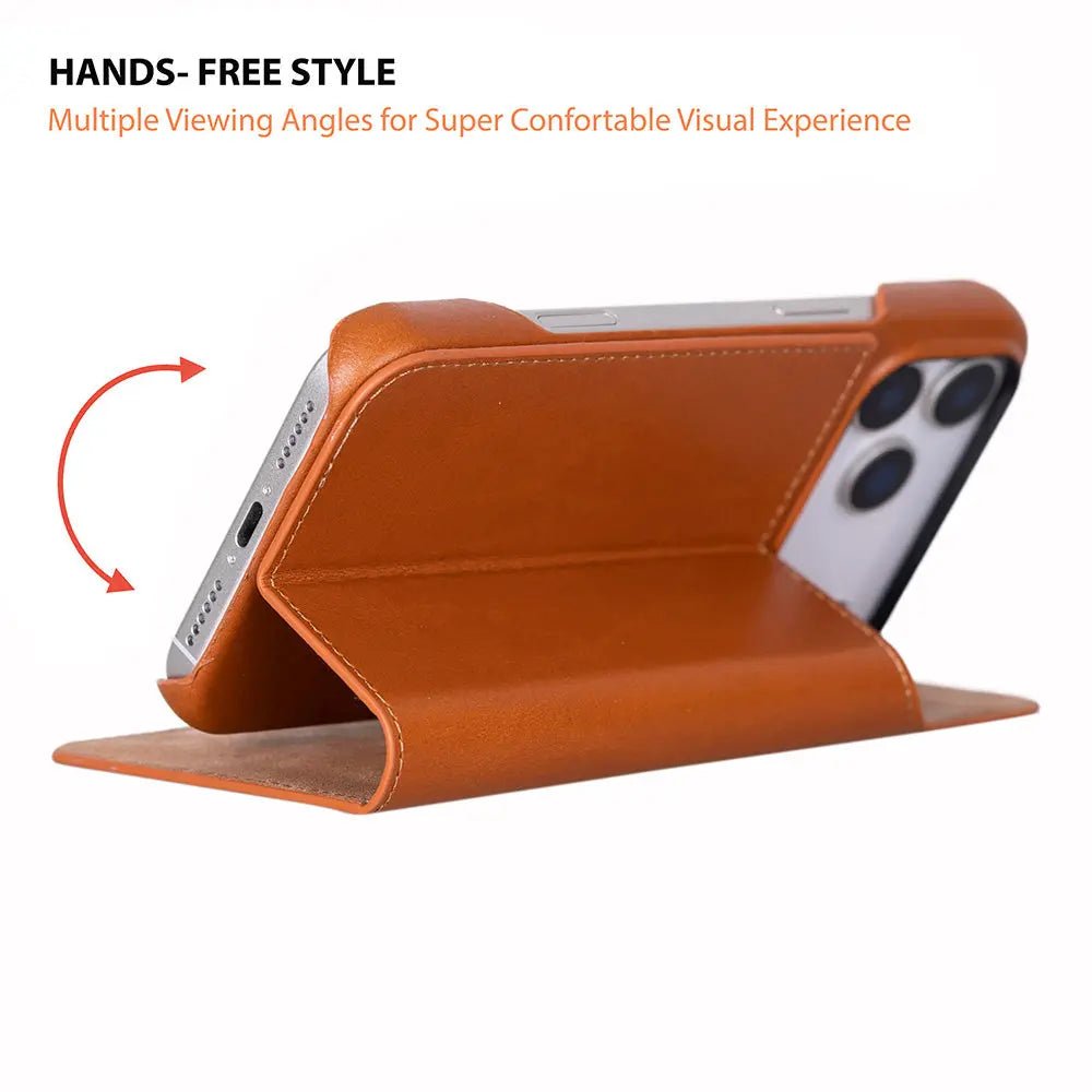 iPhone 17 Pro Max Genuine Leather Folio Case – Sonat Series