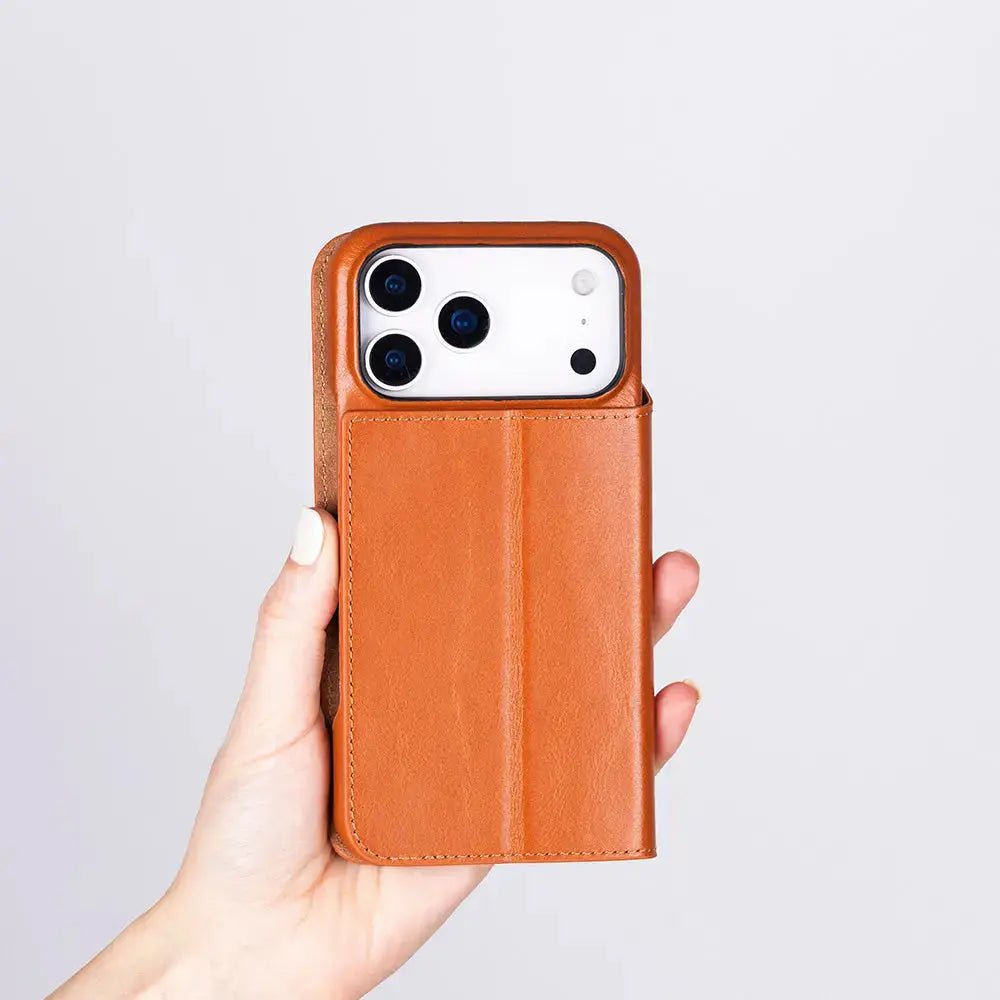 iPhone 17 Pro Genuine Leather Folio Case – Sonat Series