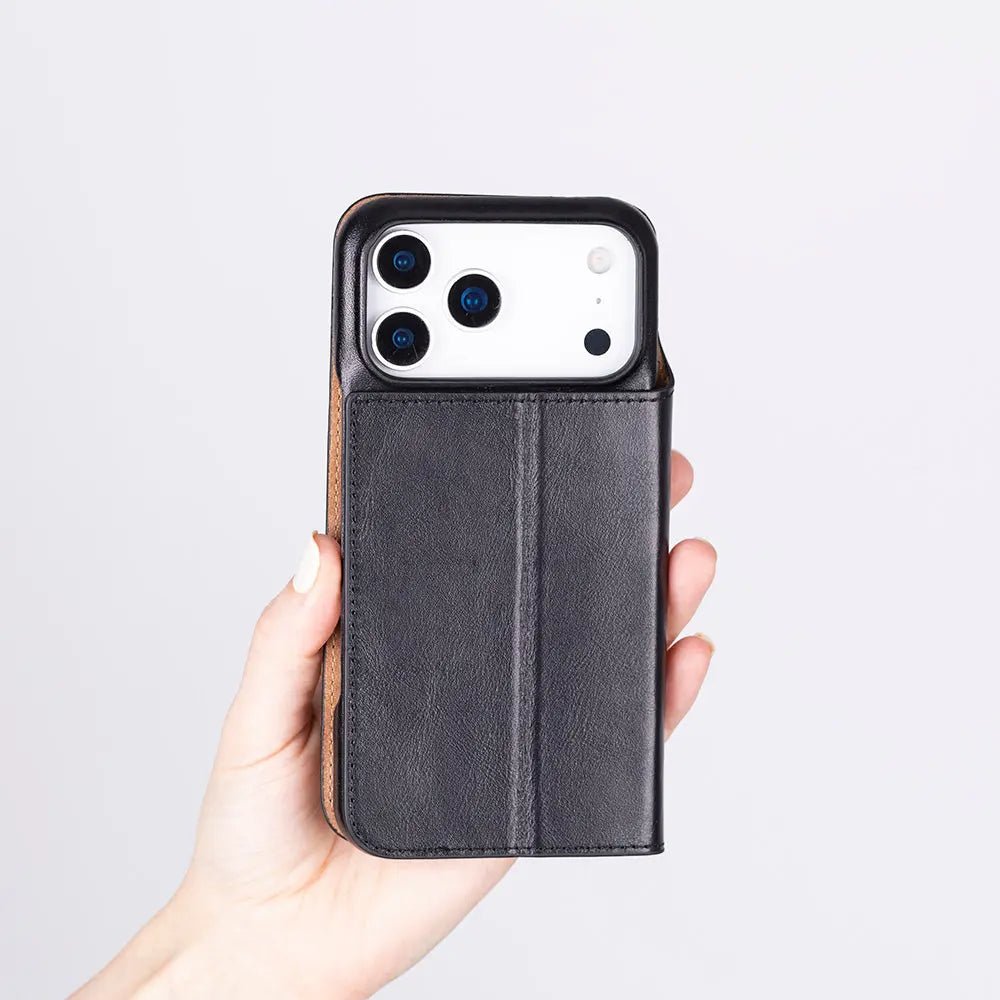 iPhone 17 Pro Max Genuine Leather Folio Case – Sonat Series