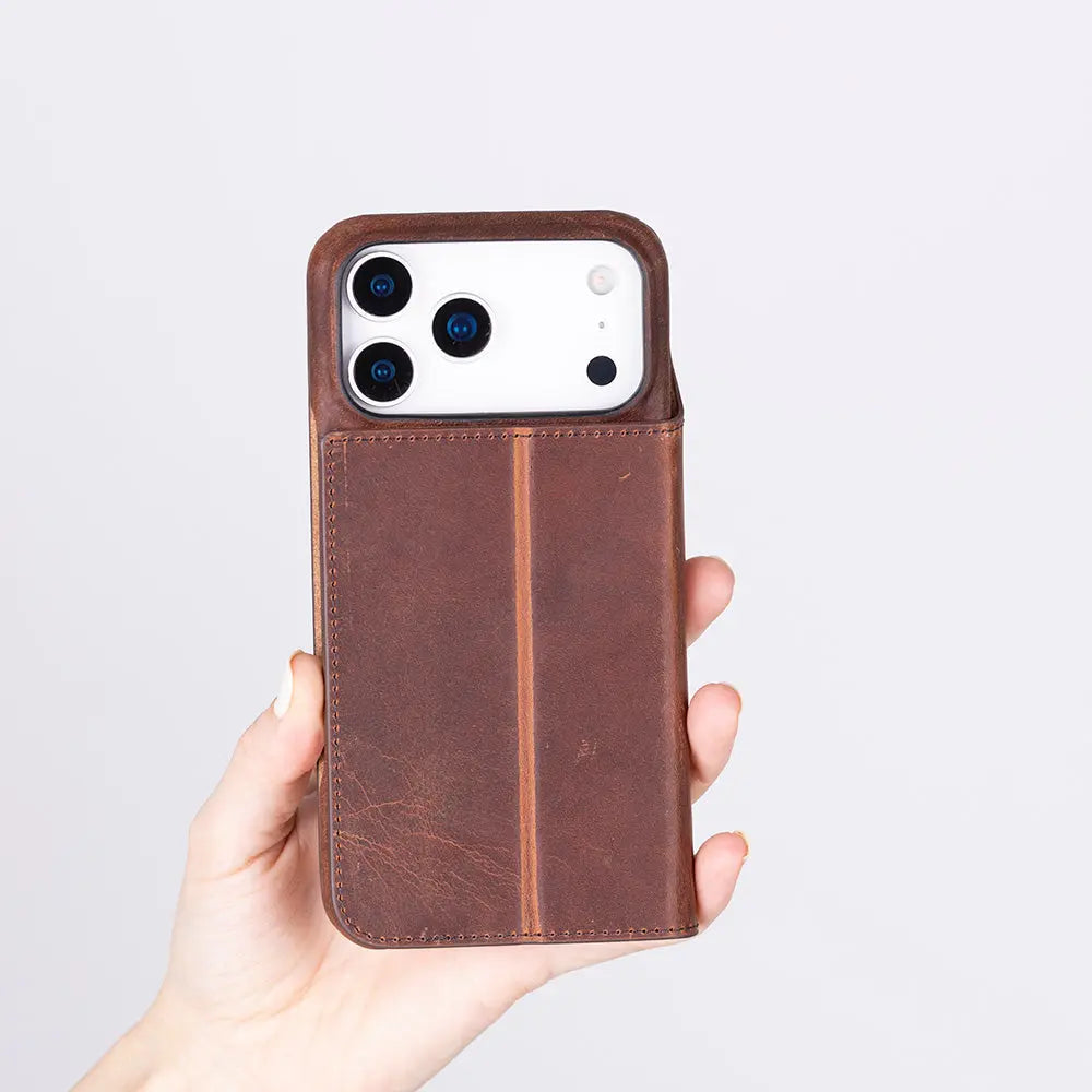 iPhone 17 Pro Max Genuine Leather Folio Case – Sonat Series