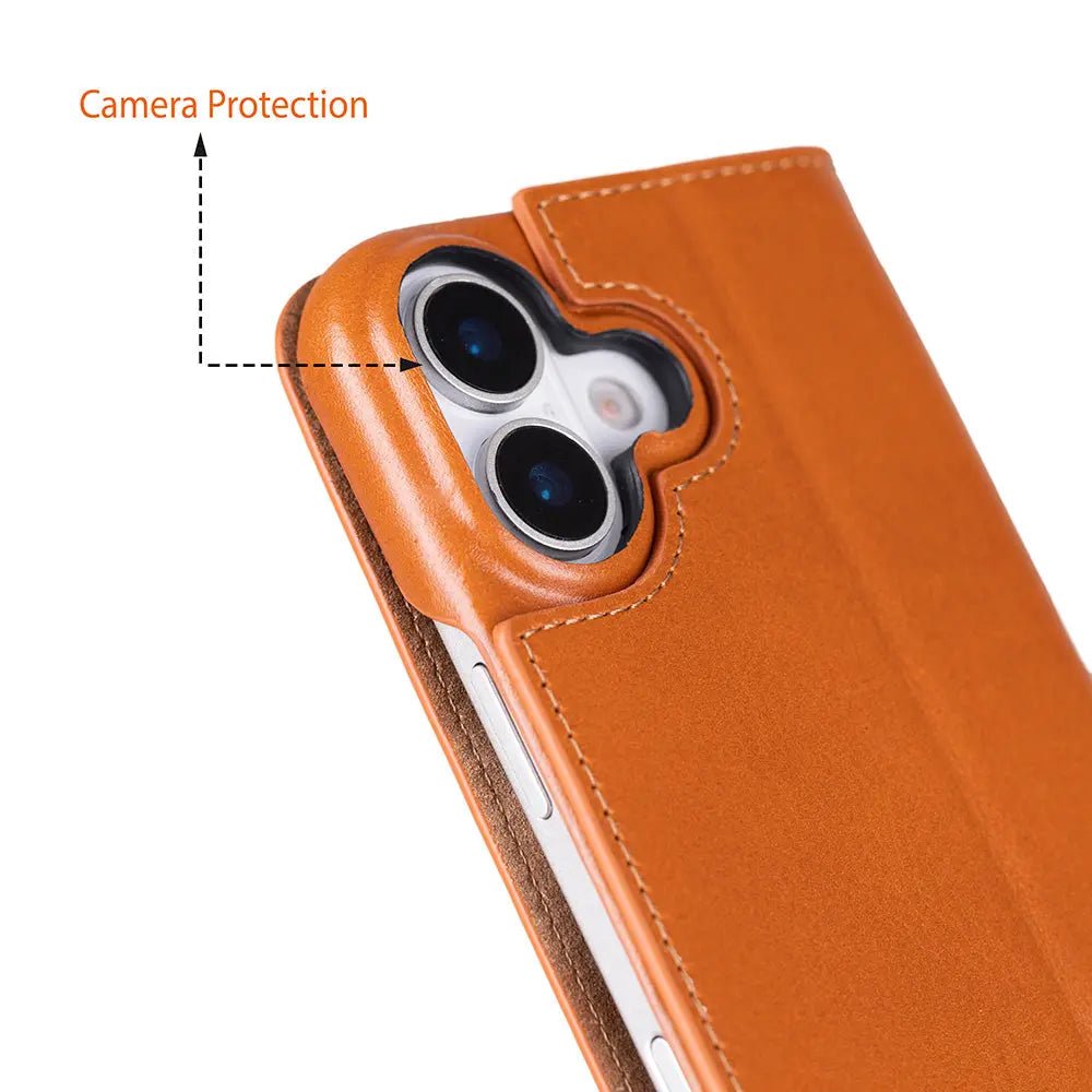 iPhone 17 Genuine Leather Folio Case – Sonat Series