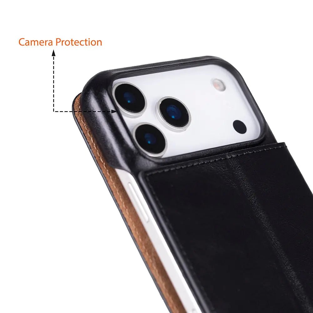 iPhone 17 Pro Max Genuine Leather Folio Case – Sonat Series