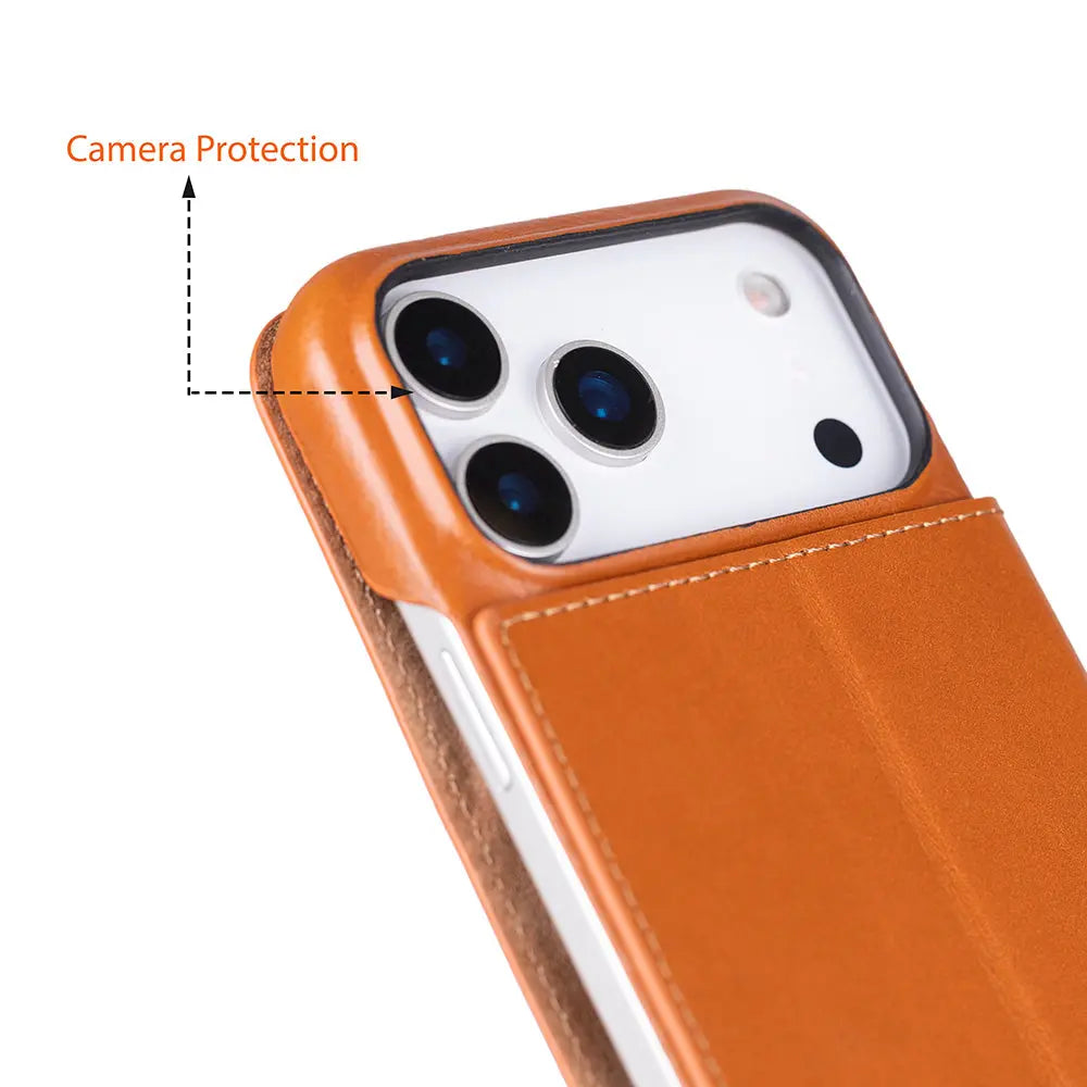 iPhone 17 Pro Genuine Leather Folio Case – Sonat Series