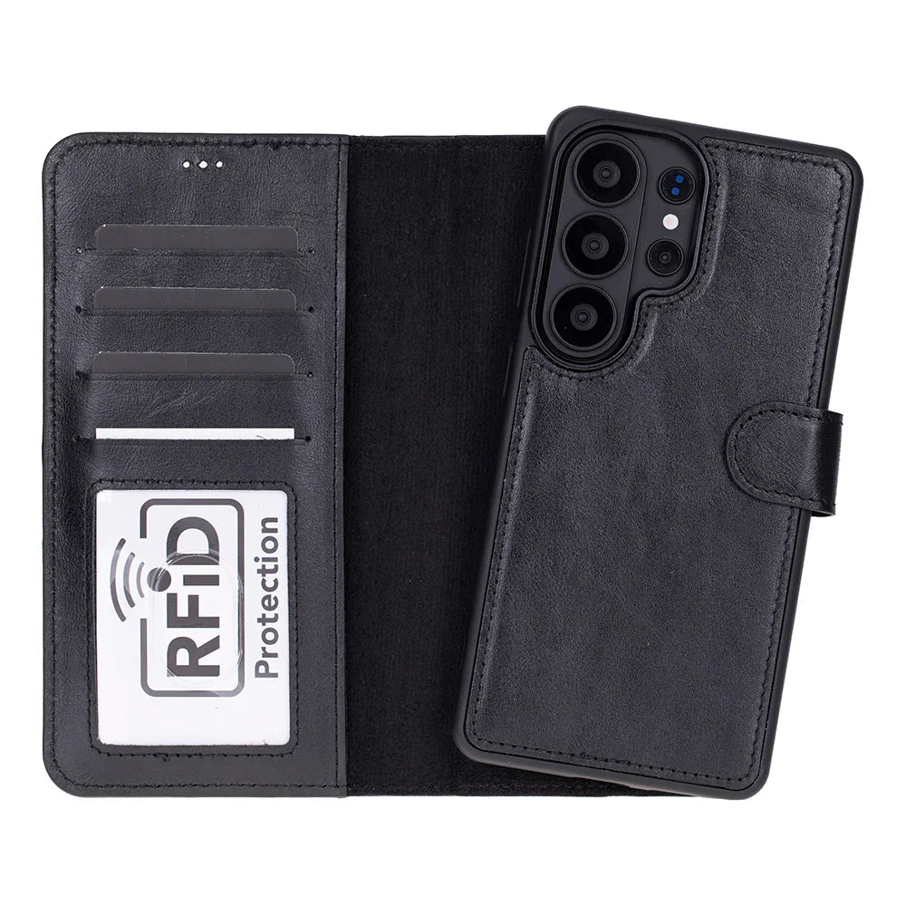 Magic Samsung Galaxy S26 Ultra Detachable Leather Wallet Case – Genuine Leather Phone Case for Everyday Carry | Minimal & Handcrafted