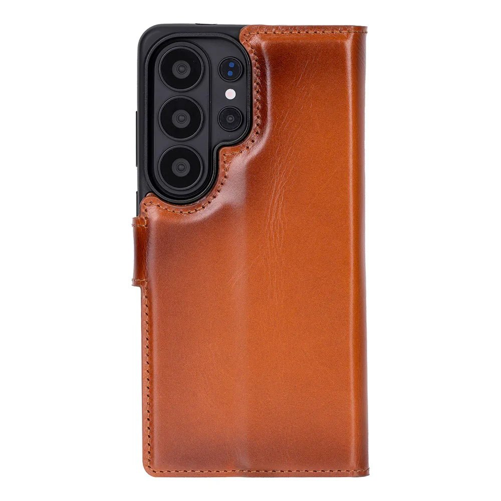 Magic Samsung Galaxy S26 Ultra Detachable Leather Wallet Case – Genuine Leather Phone Case for Everyday Carry | Minimal & Handcrafted