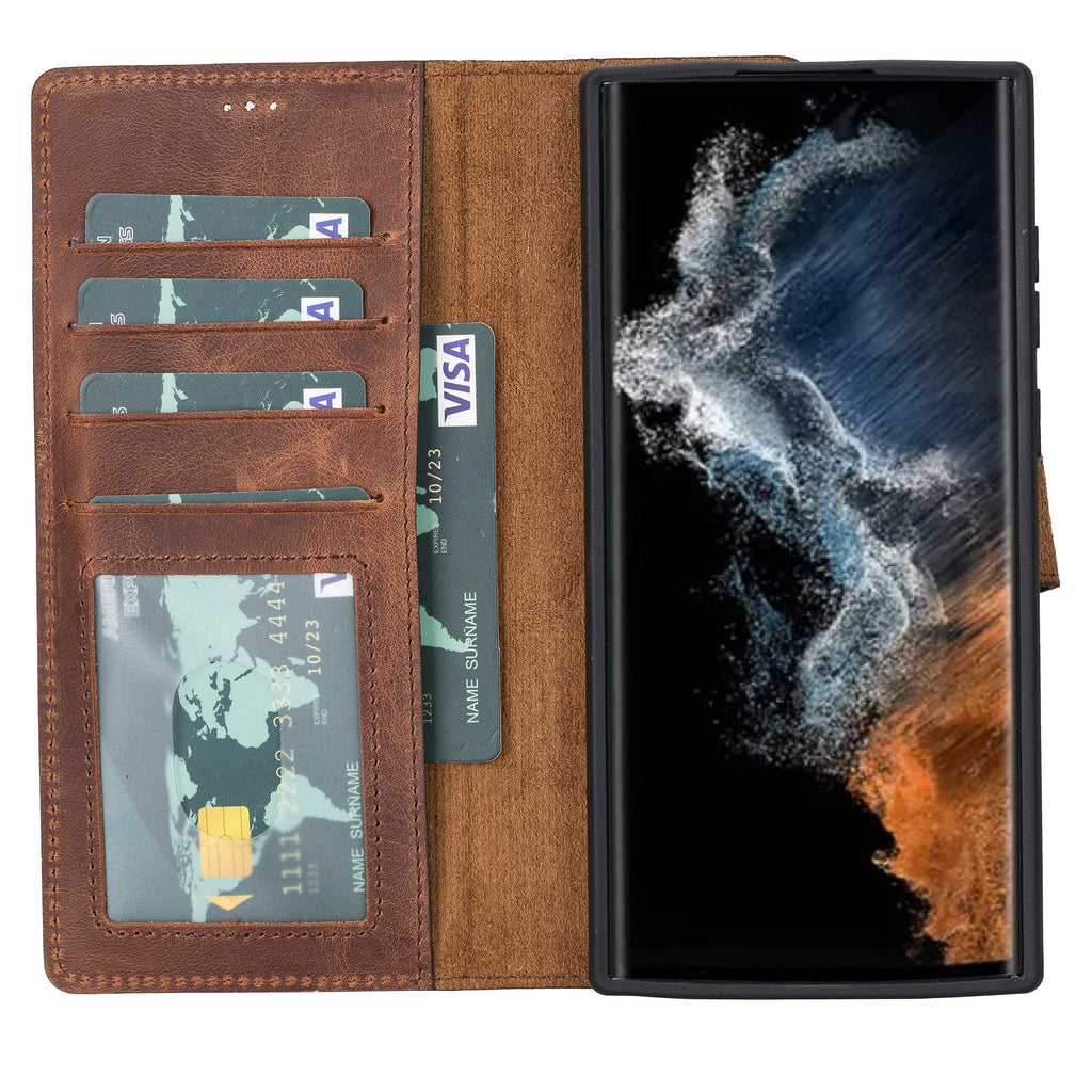 Samsung Galaxy S23 Leather Wallet Case Detachable RFID – Magic