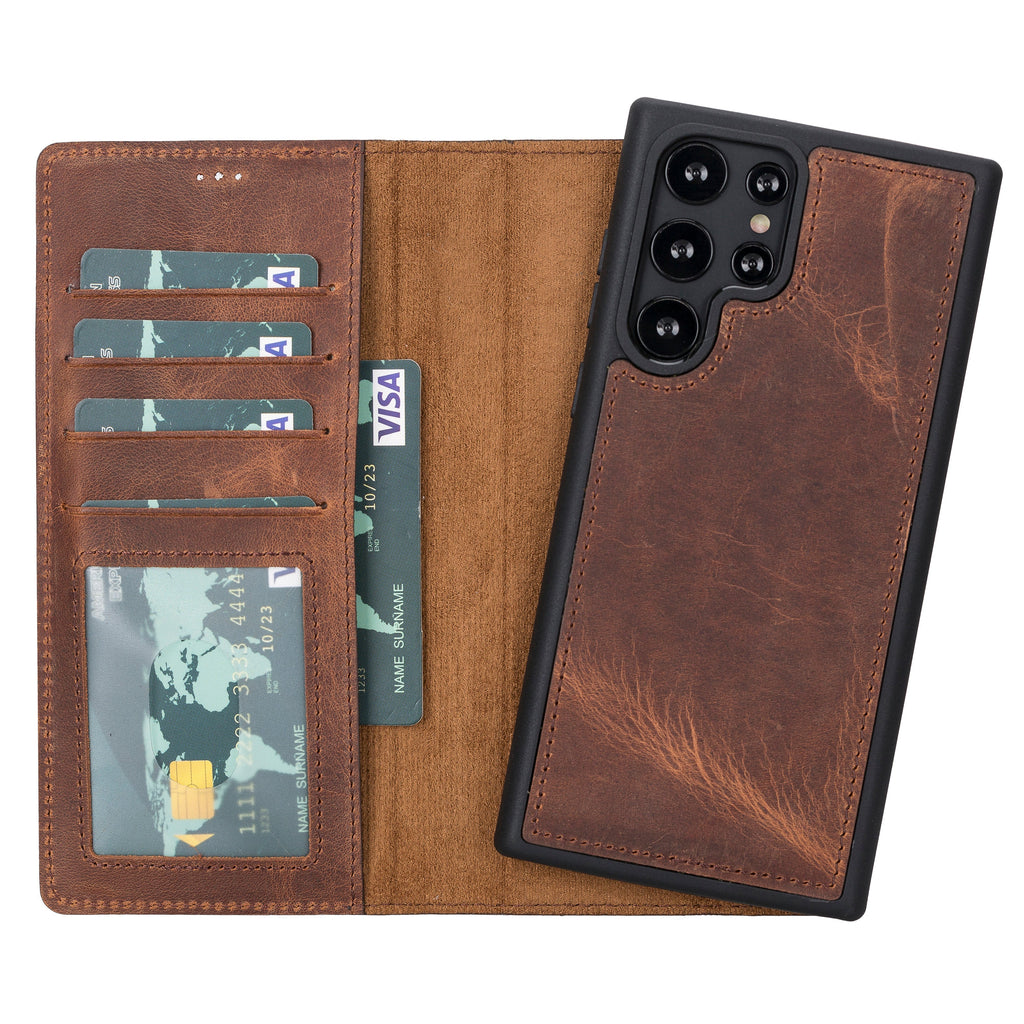 Samsung Galaxy S23 Leather Wallet Case Detachable RFID – Magic