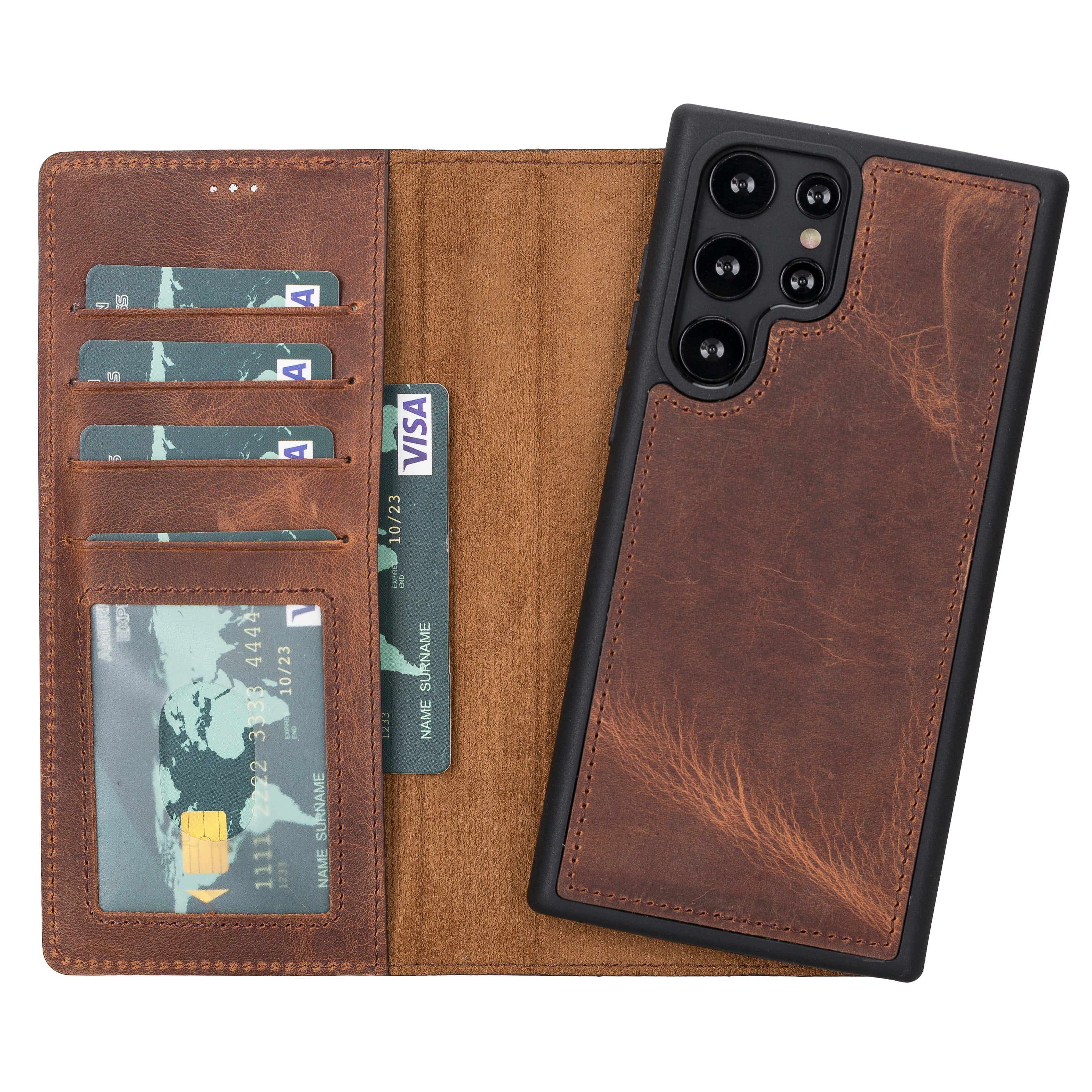 Samsung Galaxy S23 Leather Wallet Case Detachable RFID – Magic