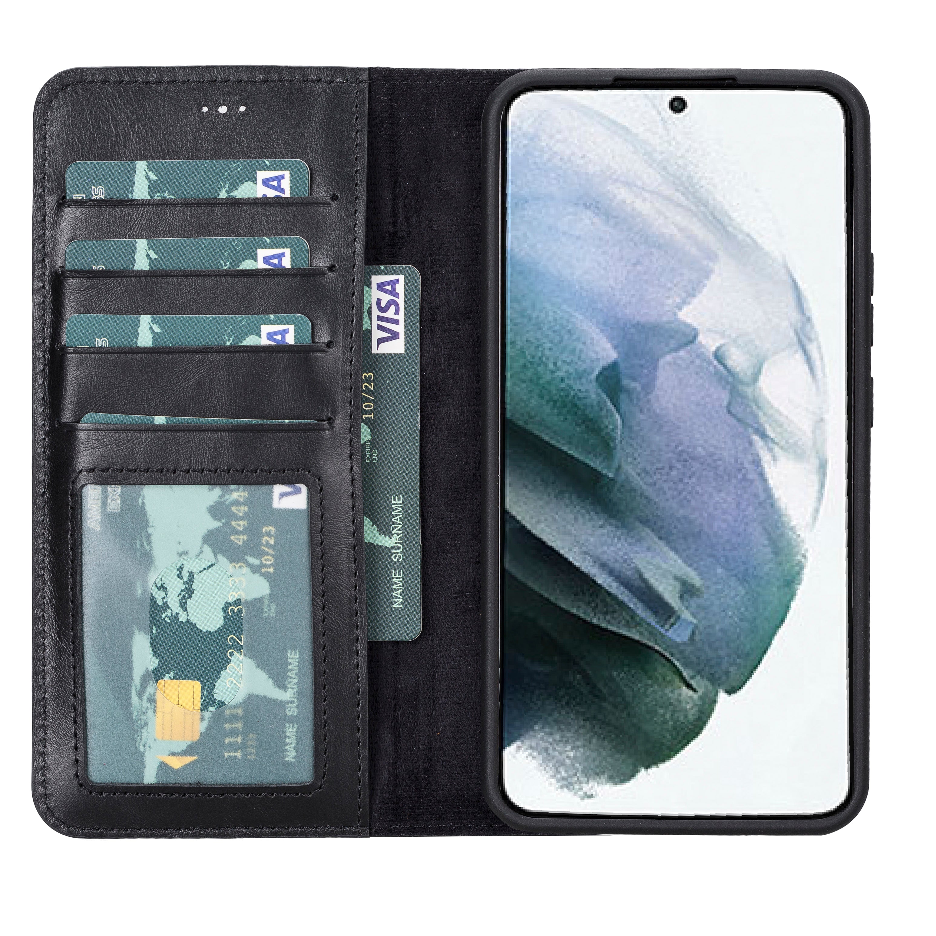 Samsung Galaxy S22 Plus Leather Wallet Case Detachable RFID – Magic