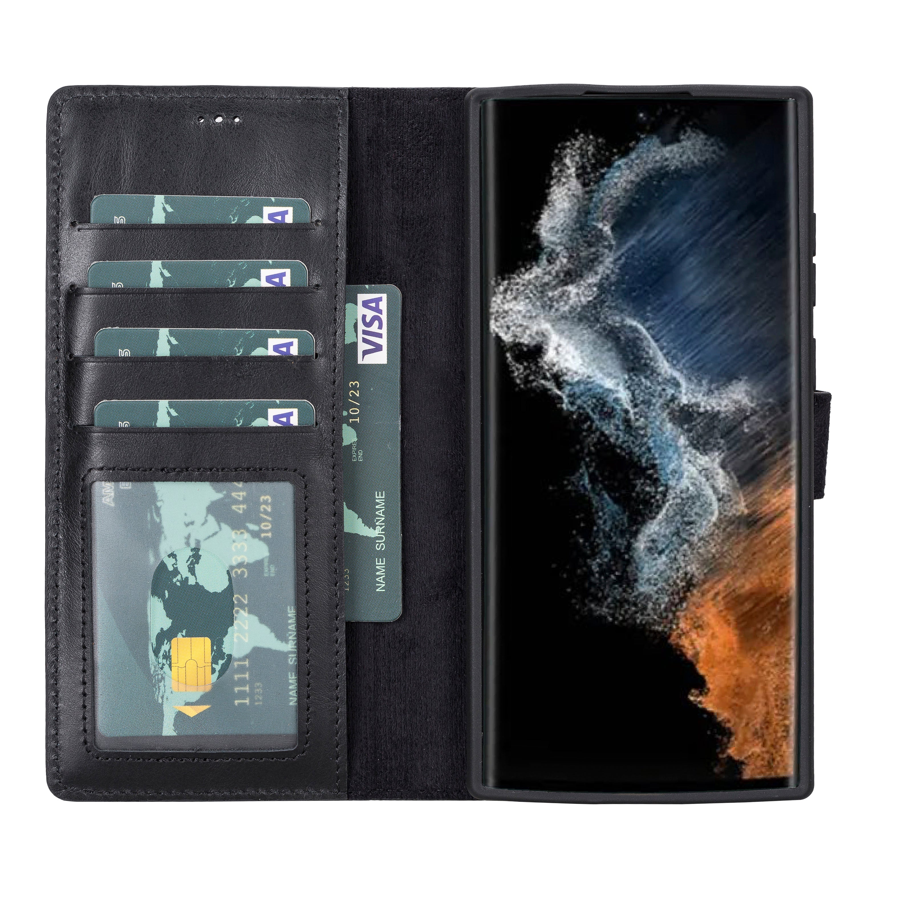 Samsung Galaxy S22 Plus Leather Wallet Case Detachable RFID – Magic