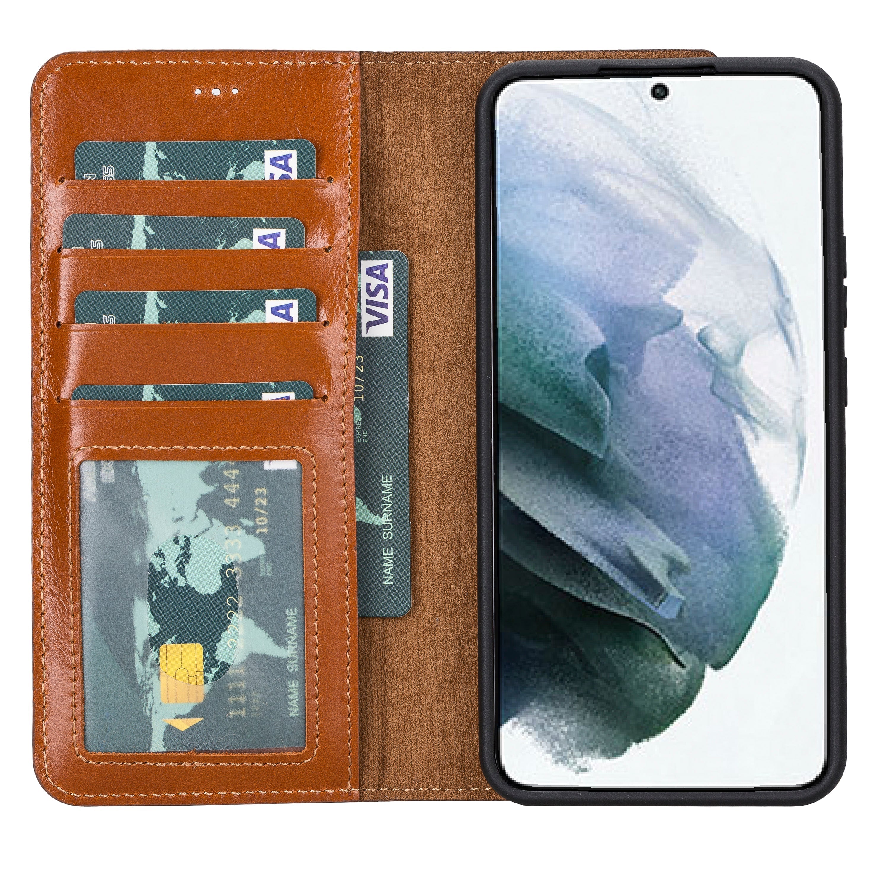 Samsung Galaxy S22 Leather Wallet Case Detachable RFID – Magic