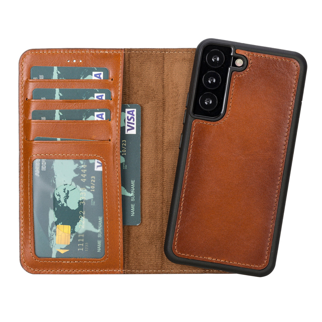 Samsung Galaxy S22 Ultra Leather Wallet Case Detachable RFID – Magic