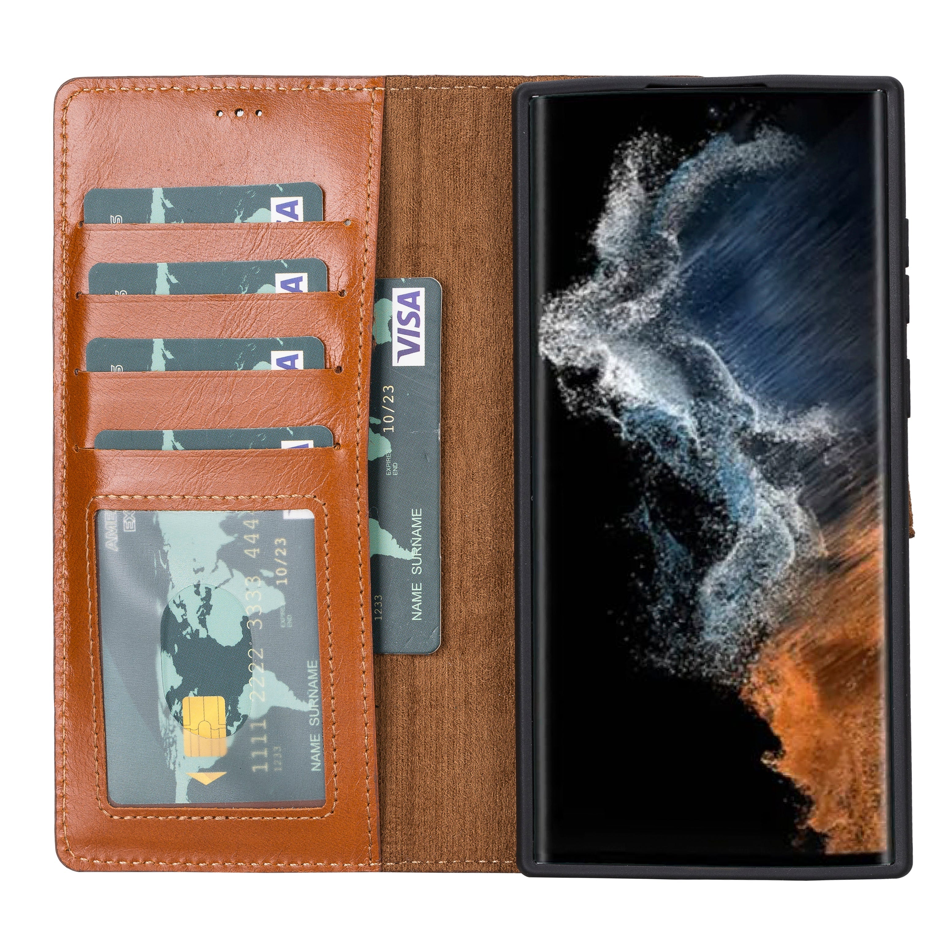 Samsung Galaxy S22 Leather Wallet Case Detachable RFID – Magic