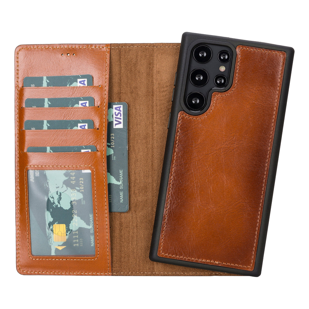 Samsung Galaxy S22 Leather Wallet Case Detachable RFID – Magic