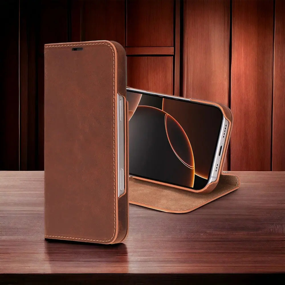iPhone 16 Pro Genuine Leather Folio Case – Sonat Series