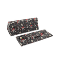 Pirate Skully / Jolly Roger Print Glasses Case - Vegan Leather Magic Folding Hard Case