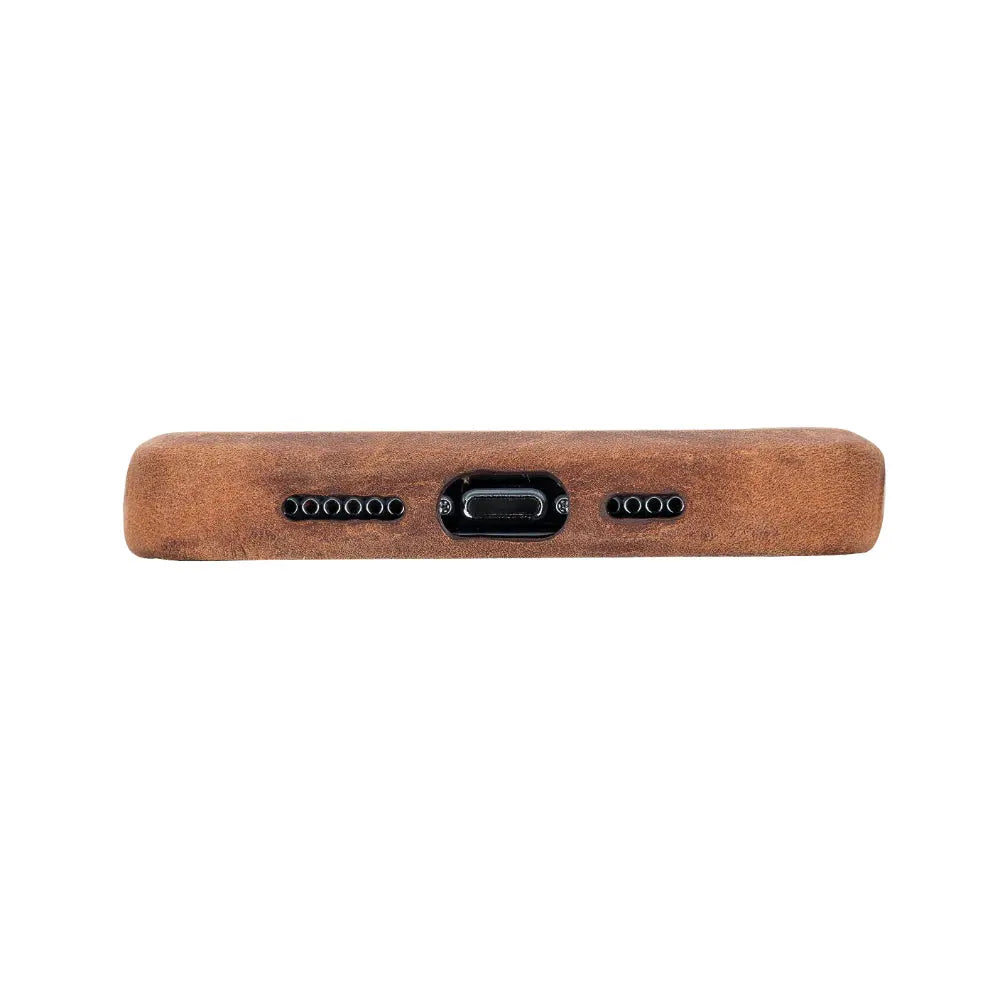 iPhone 15 Pro Max Genuine Leather Slim Case MagSafe – Rock Cover Series
