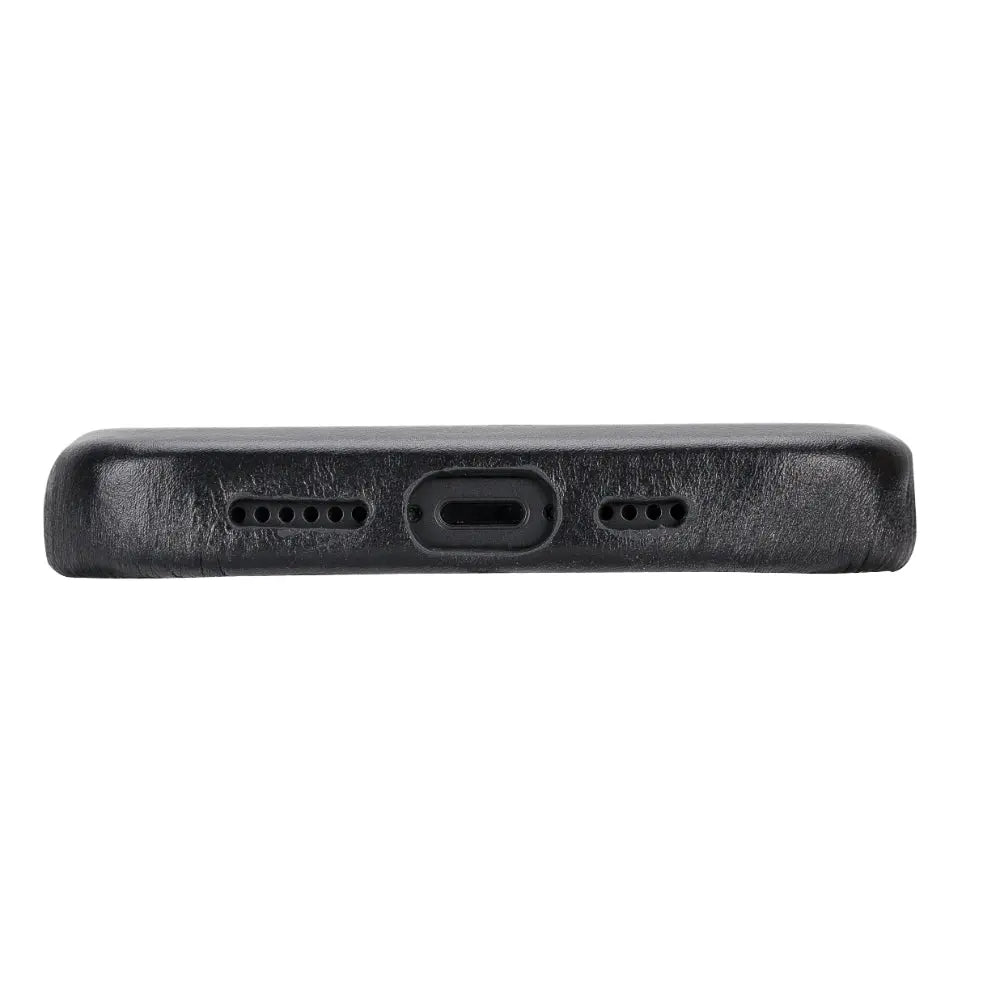 iPhone 15 Plus Genuine Leather Slim Case MagSafe – Rock Cover Series