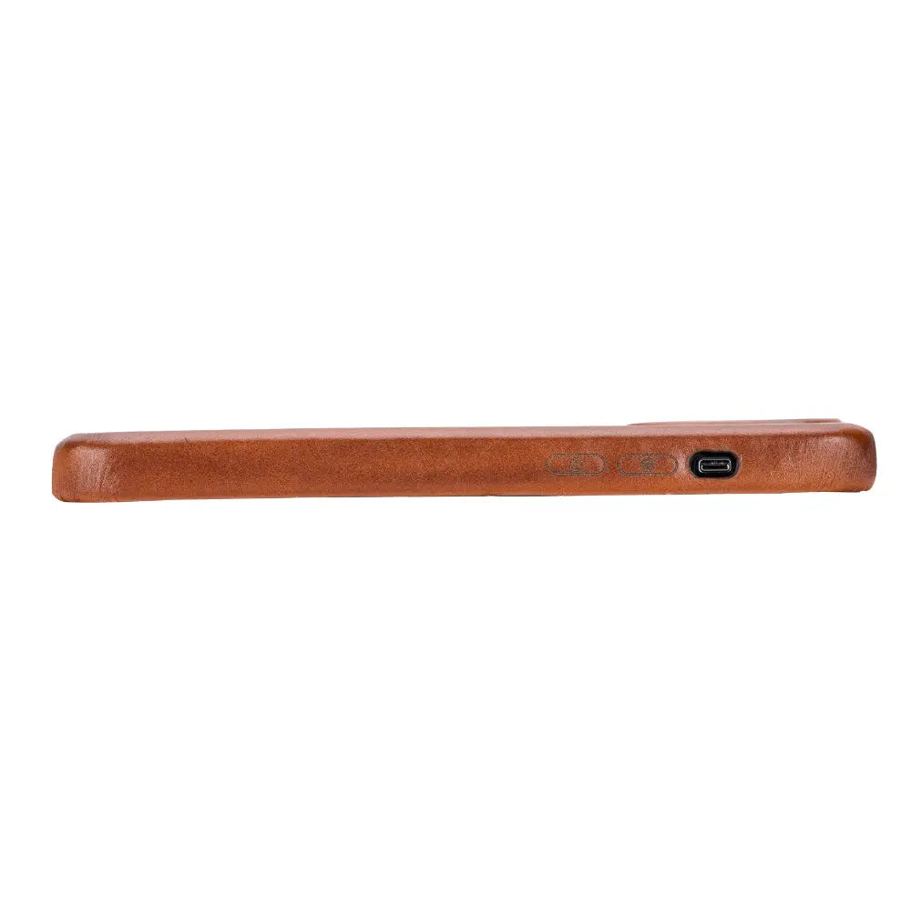 iPhone 15 Pro Genuine Leather Slim Case MagSafe – Rock Cover Series