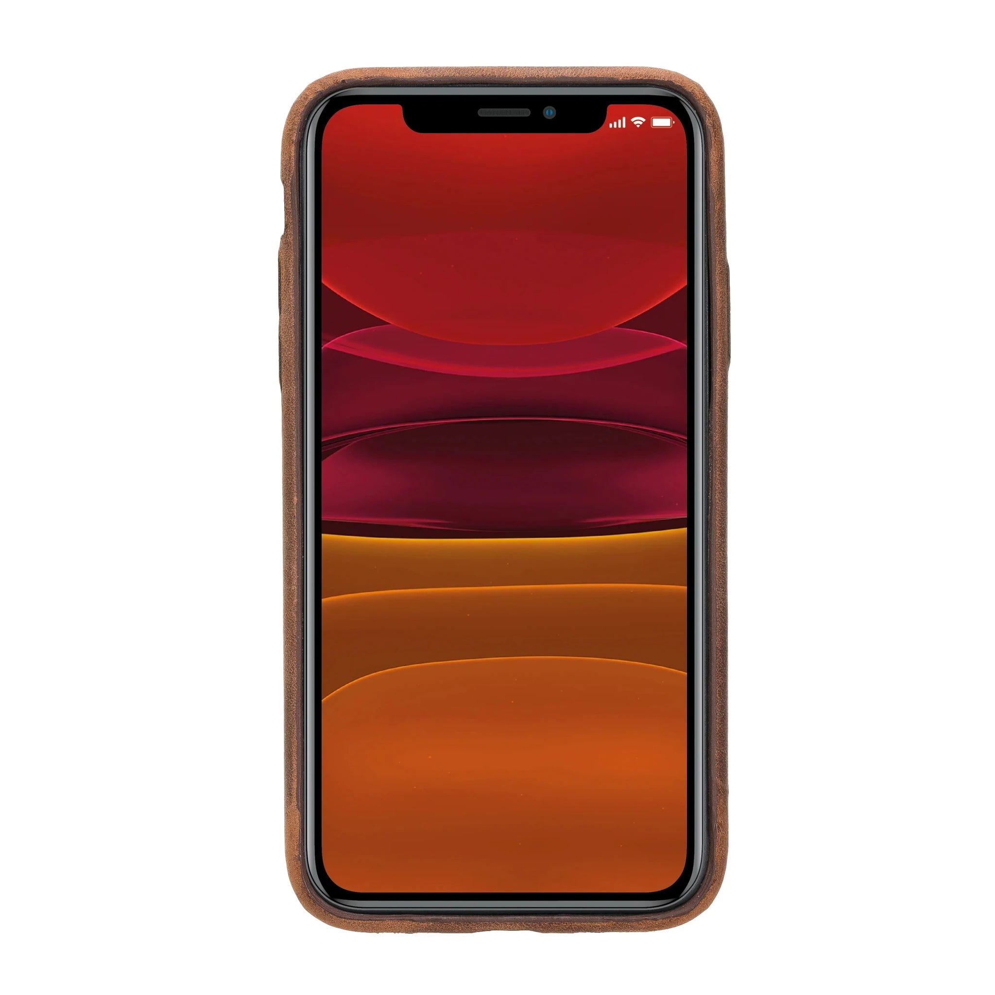 iPhone 11 Genuine Leather Slim Case – Rock Cover
