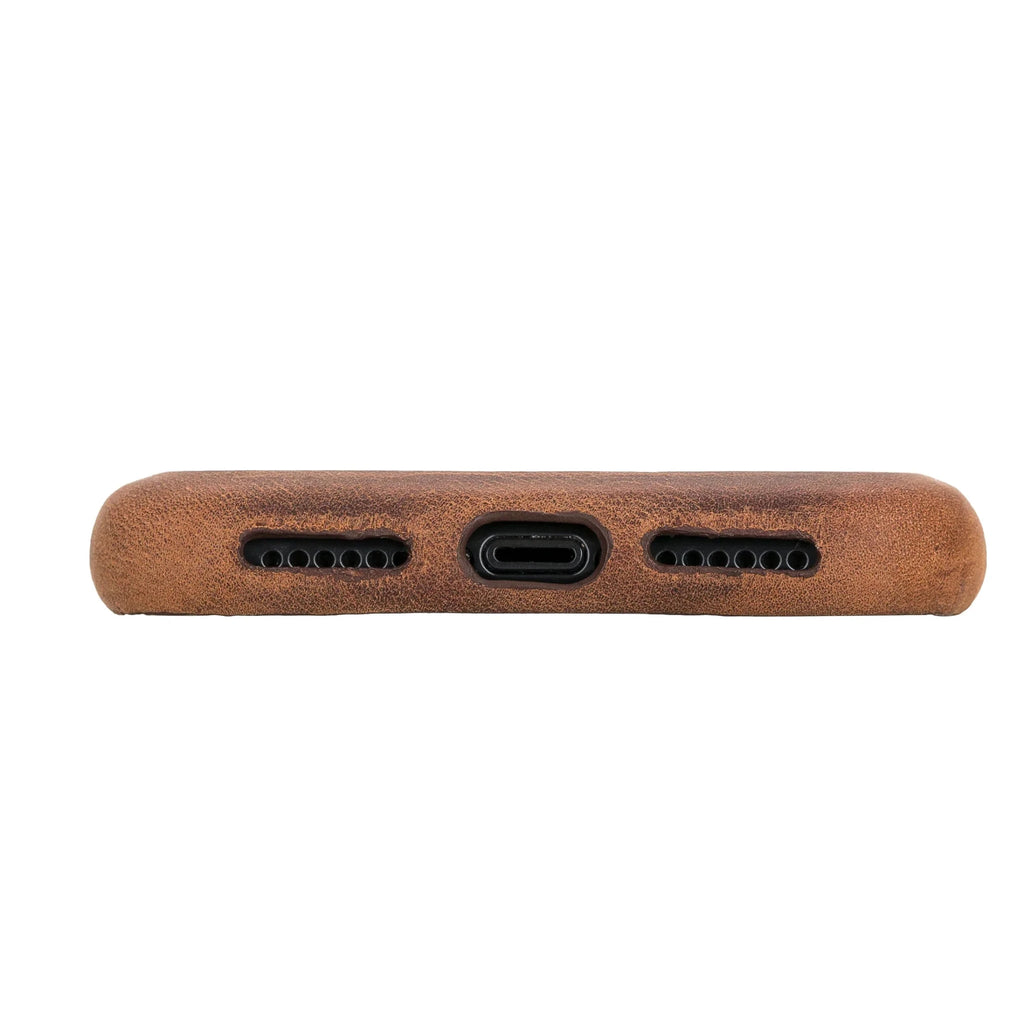 iPhone 11 Genuine Leather Slim Case – Rock Cover