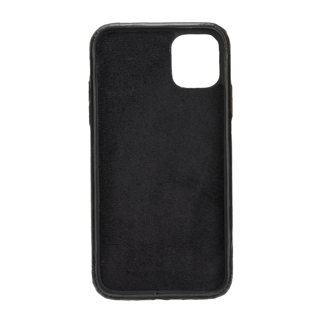 iPhone 11 Genuine Leather Slim Case – Rock Cover