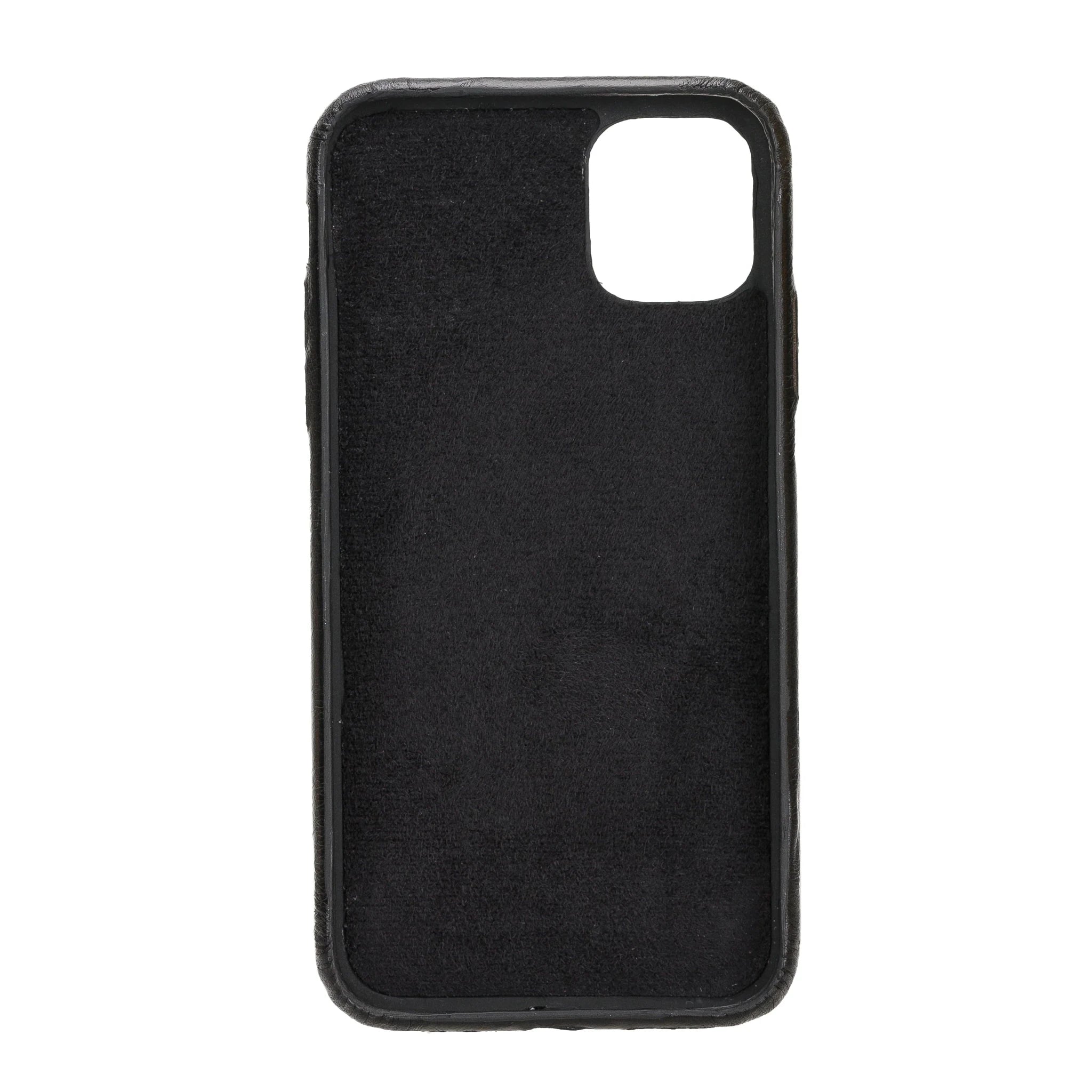 iPhone 11 Genuine Leather Slim Case – Rock Cover